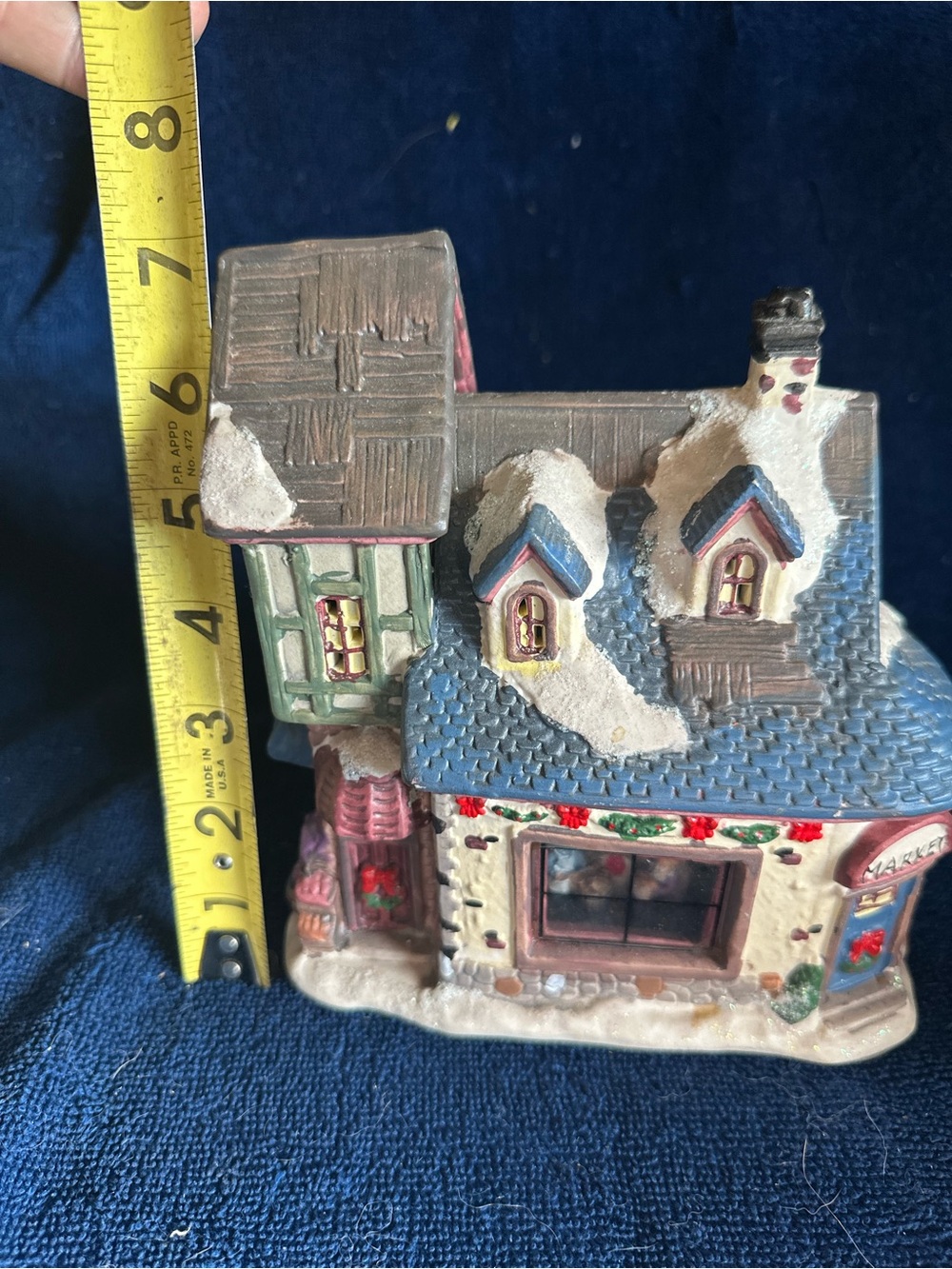 Victorian Village Collectibles Village Market Noel Food Store W/Viewing Room